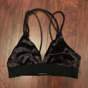 VS PINK velvet black bralette